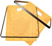 Camco Large RV Stabilizing Jack Pad with Handle, Helps Prevent Jacks from Sinking, 14 Inch x 12 Inch Pad - 2 Pack - 44543, Yellow