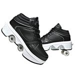 Pairobin Roller Skate Shoes - Sneakers - Roller Shoes 2-in-1 Suitable for Outdoor Sports Skating Invisible Roller Skates The Best Choice for Building Confidence Style