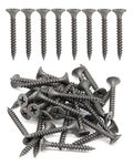 200pcs #6 x 1-1/8" (3.5 x 30mm) Flat Bugle Head Phillips Drywall Screws - Gray Phosphate Coated Self-Tapping Screws for Sheet Metal, Drywall, and Wood - Sharp Point, Fine Thread by IMScrews