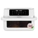 Instant Pot Vortex VersaZone 12L Air Fryer, PFAS Free, Large, Twin 6L Baskets, 8-in-1, Dehydrate, Grill, Bake, Roast, Reheat, Easy Clean, Dishwasher Safe, Sea Salt White