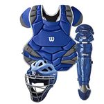 Wilson Adult C1K Catcher's Gear Kit - Royal