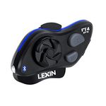 LEXIN 1pc FT4 PRO Motorcycle Bluetooth Headset Featuring Integrated Headlamp with SoS Mode, Amazing Audio, Helmet Intercom Communication System with Type-C Quick Charge, Great for on-Road, Off-Road