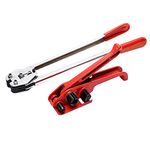Beyondlife Heavy Duty Poly Strapping Tensioner Cutter and Sealer Set for Polyproplyn and Polyester and Cord Strapping , Tensioner for Width 1/2" -3/4" Polyproplyn and Polyester Plasticstrap Cord, Sealer for 3/4" Strap
