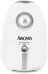 Aroma Housewares 2Qt. Air Fryer with Integrated Timer and Non-Stick Cooking Pan, White (AAF-200)