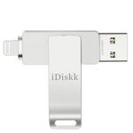 Apple Certified 256GB iDiskk Photo Stick iPhone USB Flash Drive for iPhone 14/13/12/12 pro/12 pro max/11/11 Pro/XR/X iPad Lightning External Photo Storage for MacBook/Laptops/PC