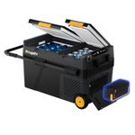 BougeRV CRD2 V2.0 43 Quart Portable Fridge Freezer with 240Wh Battery, 12 Volt Car Refrigerator, -4℉~68℉ Dual Zone Compressor Electric Cooler for Overlanding, Camping, RV, Truck(2026 New Model)