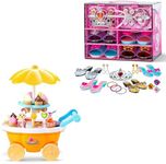 TOYVELT Kids Princess Set + Ice-Cream Cart