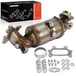 A-Premium Front Catalytic Converter Kit Direct-Fit Compatible with Honda Civic 2012-2013 & Acura ILX 2013-2014, 1.8L 2.0L, EPA Compliant