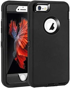 MAXCURY iPhone 6 Case iPhone 6s Case Heavy Duty Shockproof Series Case for iPhone 6/6S (4.7")-V2 with Built-in Screen Protector Compatible with All US Carriers - Black