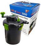 PondHero Turn2Clean Pond Filter (3000 Ltr Pond 11W UVC), Black