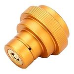 CO2 Adapter for Soda Water, Quick Connecting CO2 Cylinder with TR21-4 Male Thread, CO2 Adapter Accessories Compatible with Soda Stream Duo Terra Art, Brass Aluminum Alloy (Gold Orange)