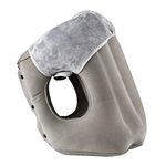 Inflatable Travel Pillow,Airplane Pillow with Super Soft Slipcover, Big Valve Design Inflate and Deflate in Seconds, Unfolding Used As Lumbar Support