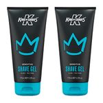 King of Shaves Sensitive Shaving Gel, Low Foam for a Refreshing and Precise Shave, Shave Gel For Men, 2 x 175ml