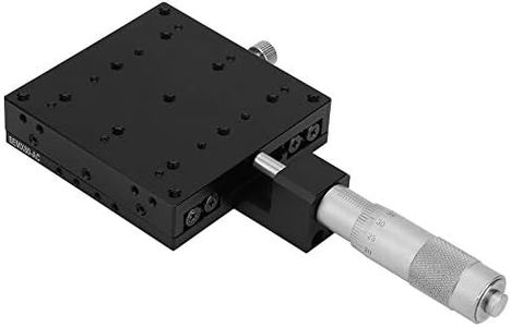 Keenso 80 * 80mm X Linear Stage, X Micrometer Manual Sliding Table for Optical Instruments,Measuring Devices,Semiconductor