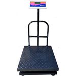 EQUINOX Electronic Platform Weighing Scale 250kg Capacity 20g Accuracy Digital Weight Machine for Shop, Commercial and Industrial use, Mild Steel Heavy Platform size 20x20 Inches (500x500mm)