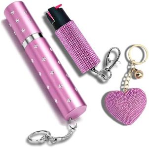 Odds Shifter Pepper Spray and Stun Gun: Lipstick stun Gun for Women Self Defense Sleek Design, Empowering 1.6 uC Mini Stun Gun and 0.5 oz Pepper Spray Pink - Stun Gun and Pepper Spray Combo