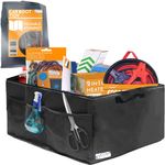 Xtremeauto Car Boot Organiser - Car Organiser Tidy Bag With Hook & Loop Fasteners, Large Heavy Duty Boot Tidy For Car Boot Storage, Foldable Boot Organisers With Carry Handles