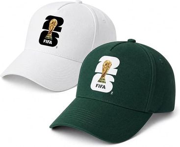 2026 FIFA World Cup Officially Licensed Baseball Cap for Men Women, Adjustable Soccer Hat for Outdoor Sports and Game Day (2, Green+White)