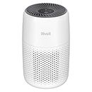 LEVOIT Air Purifiers for Bedroom Home Dorm, AHAM VERIFIDE, 3-in-1 Filter Cleaner With Aroma Pad, Filters Smoke, Allergens, Pet Dander, Odor, Dust, Office, Desktop, Core Mini-P, White