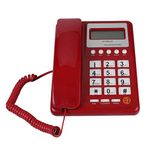 Corded Telephone Landline Extra Large Tilt Display/Buttons, Caller ID/Call Waiting and Audio Assist, Simple Fixed Telephone for Senior