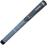 Titanun Winn Oversize Dri-Tac Golf Grip - DarkGrey/SilverGrey, Rubber, Non-Slip, Cushioned, Moisture-Wicking, Shock Absorption, AVS Technology, 1/8" Oversize, 12" x 1" - Golf Club Grips