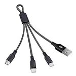 Short Multi Charging Cable, 3-in-1 