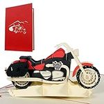 Birthday card motorbike, greeting card for motorcycle lovers, happy birthday wishes to motorbiker, motorbike gifts for him and for her, motorcycle gift voucher for men and women, T17