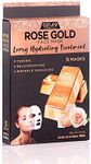 AZURE Rose Gold Luxury Hydrating Facial Sheet Mask - Firming, Lifting & Deeply Moisturizing - Helps Reduce Fine Lines & Wrinkles, Signs of Aging & Dry Patches - Skin Care Made in Korea - 5 Pack