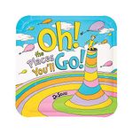 Dr. Seuss Oh the Places You’ll Go Paper Dinner Plates - 9" | Multicolor | Pack of 8