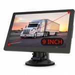Truck Sat Nav for UK & Europe – 9 Inch GPS Navigation with Custom Truck Routing, 2026 Maps, Free Lifetime Updates, Speed Camera Alerts & Full UK Postcode Search
