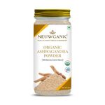 Neuwganic - Organic Ashwagandha Powder (Root) - India Organic and USDA Organic Certified - Ashwagandha Churna - Important for Vitality & Strength - 200 Gm