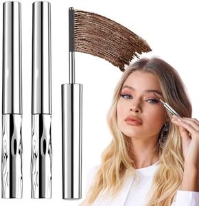 Waterproof Iron Wand Mascara, 2026 Upgraded Metal Wand Mascara Curling Eyelash Iron Mascaras with No Flaking for Eye Makeup, Long-Lasting 4D Silk Fiber Lash Mascara for Women (2)