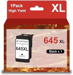 645XL Balck Ink Cartridge Replacement for Canon PG-645 PG 645 645XL Black Works for Pixma MG2560 MG2460 MG2960 MG2965 MX496 (1 Black)