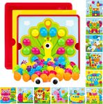 AluAbi Button Art Toys for Toddlers (Bird)