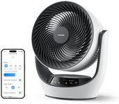 SwitchBot Smart Air Circulator Fan, Portable Battery Circulation Fan for Indoor/Outdoor Use, 22db Ultra Quiet, 9 Speeds Strong Airflow, 9H Timer, Compatible with Alexa When Paired Hub