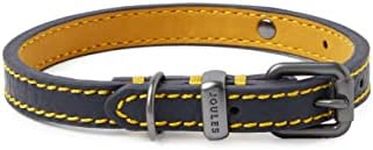 Joules Mens Rosewood Joules Navy Blue Leather Dog collar, Navy, Medium