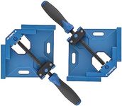 Gunpla 2PCS Right Angle Clamp Set, Woodworking 90 Degree Corner Clamps, Aluminium Alloy Vice Swing Adjustable Jaw Durable Clip Tools for Single Handed Furniture Cabinets Cupboards Assembling