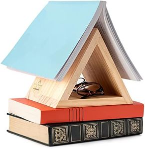 Triangle Book Page Holder | Triangle Bookmark | Wooden Reading Rest | Triangle Book Stand | Book Accessories | Book Holder for Reading | Reading Valet | Book Lovers Gifts | Pine Wood Book Minder