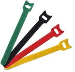 Rpi shop - 64 Pcs Reusable Cable Ties Strap, 8 Inch(200mm), with Double Sided Hook & Loop Wire Organizer, Cable Management for Tablet Laptop PC TV Home, Office, Wire, DIY, (Color: MultiColor)