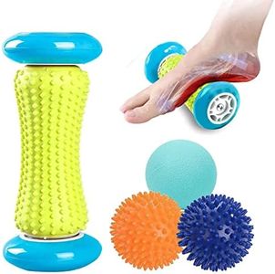 GIOD 4 Piece Massage Ball Kit, Physiotherapy Ball Massager, Relieve Plantar Fasciitis Heel Arch Pain, Relax Shoulders Instep Legs Hands; Yoga Ball and Foot Massage Roller Ball