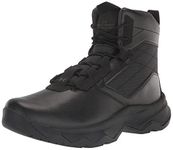 Under Armour Men's Stellar G2 6" Side Zip Lace Up Boot Military and Tactical, Black, 9.5