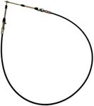 80605 Automatic Transmission Shifter Cable Eyelet End, Replacement for B&M Automotive Heavy Duty Performance Shifter Cable, 5ft Long Af72-1001 BMM-80605 0.25" Outer Diameter Black