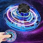 Flying Spinner Toys, Hand Controlled Mini Drone, RGB Light Fidget Boomerang i Fly Spinner, 360 Rotating Fly UFO Spin Ravvisa Drone, Flying Space Toys Gift For Kids Adults Outdoor Indoor (Blue)