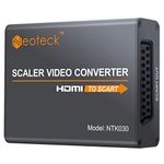 Neoteck 1080P HDMI to SCART Converter HDMI Input SCART Output Adapter Composite HD Videos Stereo Audio Adapter with UK Power Adapter for TV DVD SKY HD Blue Ray DVD