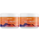 Premium Hot Cream Workout Enhancer - Ultra Moisturizing Cellulite Cream for Thighs and Belly with Camphor Oil and Shea Butter - Firming Body Lotion for Women and Men with Essential Oils - 2 Pack