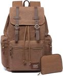 KAUKKO Laptop Backpack, Functional Outdoor Bag for Travel and Camping, Student Backpack, Khaki P2-1-01, Einheitsgröße, Rucksack Backpacks