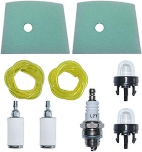 Mtanlo Air Fuel Filter Line Primer Bulb Kit For Husqvarna 123C 123L 325RX 326RX HA110, Air Filter, Fuel Filter, Fuel Line, Spark Plug