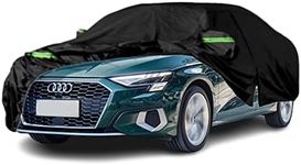 Qnmittry Waterproof Car Covers Compatible with 2013-2024 Audi A3/S3, All Weather Custom-fit Car Cover with Zipper Door for Rain Snowproof UV Windproof Protection All Weather Car Cover