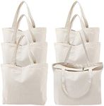 Segarty 6 Packs Canvas Tote Bag wit