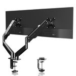 Monitor Arm, Dual Monitor Mount, Monitor Desk Mount, Dual Monitor Stand Vesa Bracket, Dual Monitor Arm, Monitor Stands for 2 17-27inch Monitors VESA Mount Computer Monitor Arm, Double Gas Spring Arm